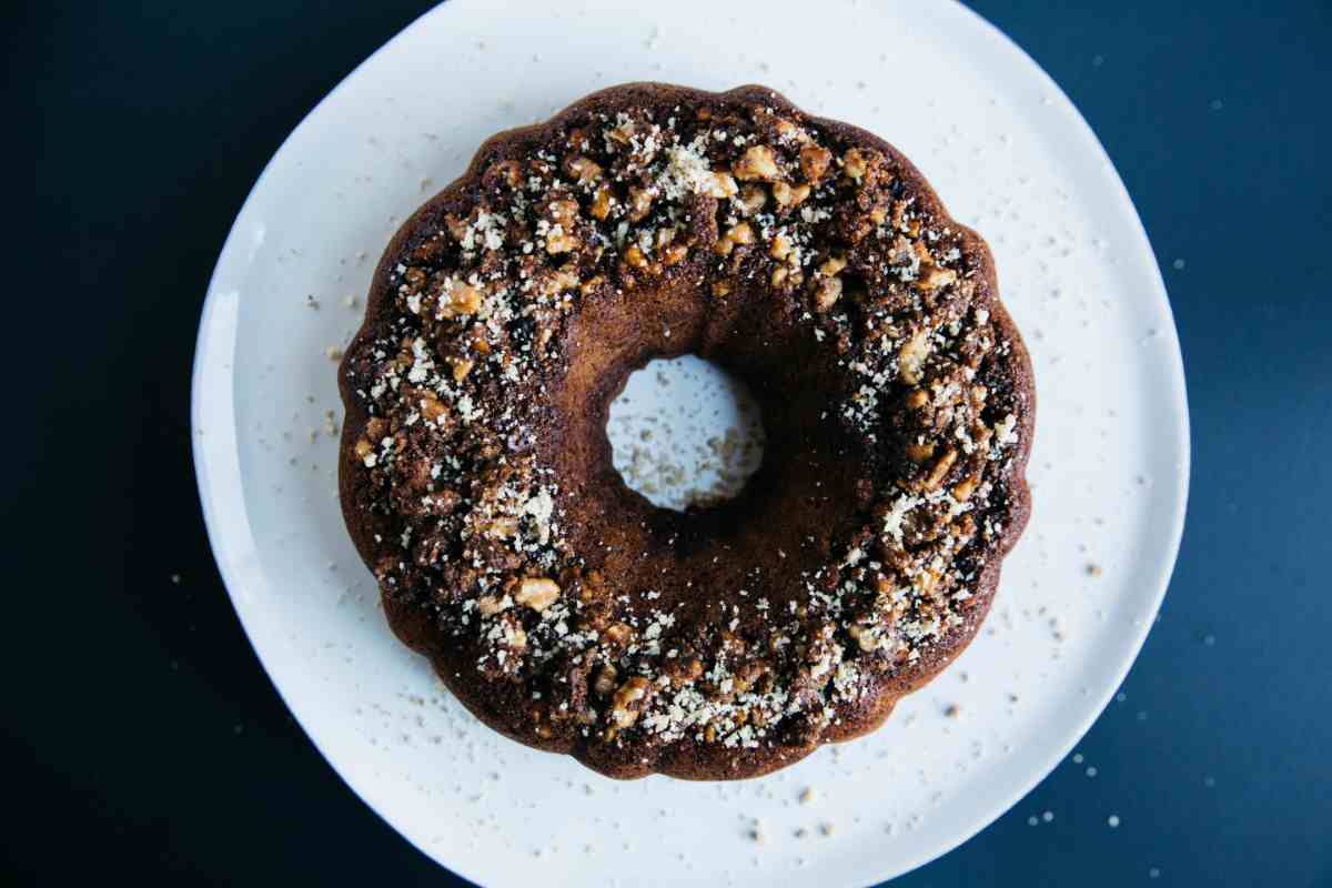 Dolce fatto in casa forma di ciambella